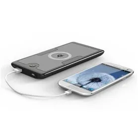 Batteria esterna portatile da 6000 mAh e caricabatterie wireless compatibile Qi Qshell - 1