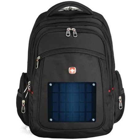 Universal Solar Backpack Charger Kit 3 Watts and Powerbank 2600 mAh Eco Miracle - 1