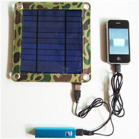 Universal Solar Charger Kit 3 Watts and Powerbank 2600 mAh Eco Miracle - 1