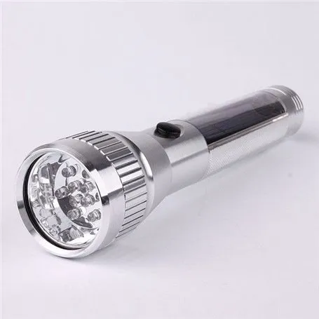 Linterna solar de aluminio con flash - Alcance 50 m Eco Miracle - 1