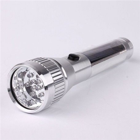 HQ-110 Lampe Torche Flash Solaire en Alliage d'Aluminium - Portée 50 m