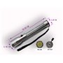 HQ-111A Torcia solare in alluminio Flash - Portata 200 m