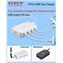 LS-Q4U Smart 4-Port USB Charging Station 60 Watts Quick Charger QC 3.0