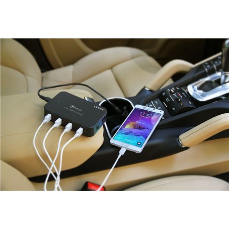 Smart 4-Port USB Charging Station 60 Watts Quick Charger QC 3.0 Lvsun - 5