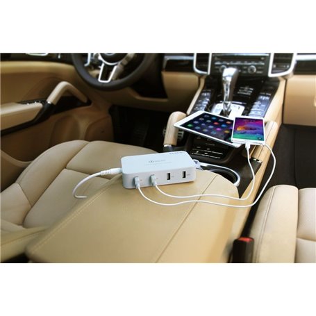 Smart 4-Port USB Charging Station 60 Watts Quick Charger QC 3.0 Lvsun - 3