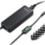 120W Ultra Slim Universal Laptop AC Adaptor with LCD Display and USB Output Lvsun - 1