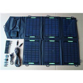 Universal Solar Charger Kit 21 Watts and Voltage Controler Eco Miracle - 1