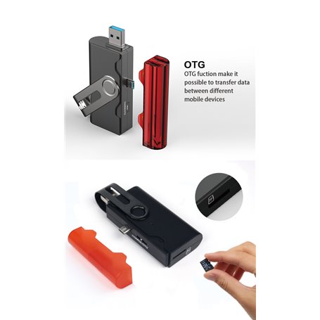 2600 mAh Taşınabilir Harici Pil ve USB OTG Anahtarı Sinobangoo - 4