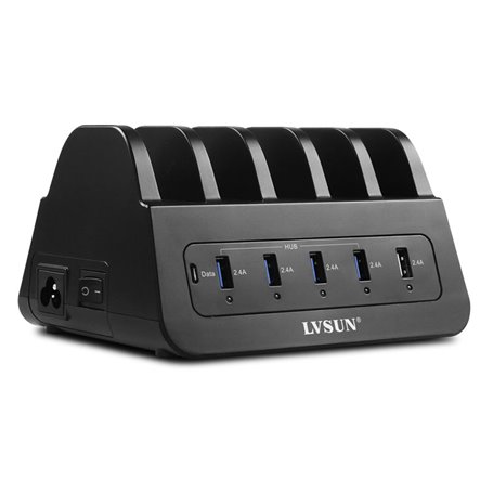 Intelligente Ladestation 10 USB-Anschlüsse 120 Watt CS52-HUB Lvsun - 1