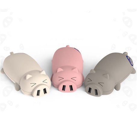 Bateria externa portátil 10000 mAh Design Piggy Domars - 1