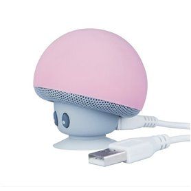Mini Haut-Parleur Bluetooth et Lampe LED Design Champignon Favorever - 1