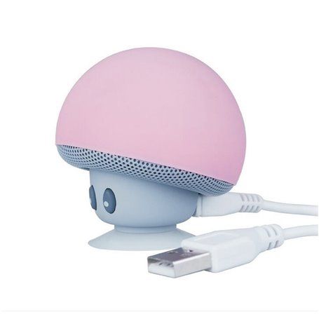 Mini alto-falante Bluetooth e lâmpada LED de design de cogumelo BT648 Favorever - 1