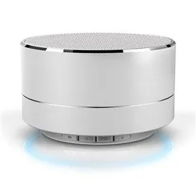 A10 Mini altoparlante Bluetooth in metallo spazzolato con luce LED riflettente Favorever - 1
