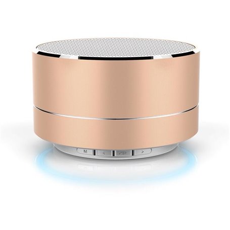 Reflective LED Light Metal Round Shape Bluetooth Speaker A10 Favorever - 4
