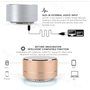 Reflective LED Light Metal Round Shape Bluetooth Speaker A10 Favorever - 5