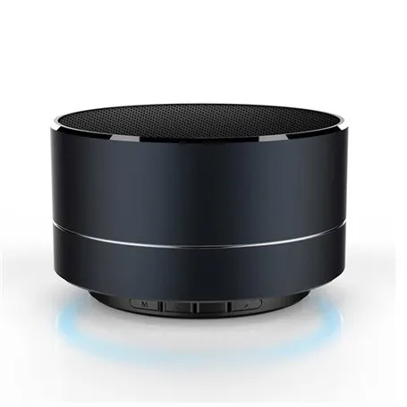 A10 Mini alto-falante Bluetooth com design escovado em metal com luz LED reflexiva Favorever - 7