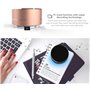 Reflective LED Light Metal Round Shape Bluetooth Speaker Favorever - 9