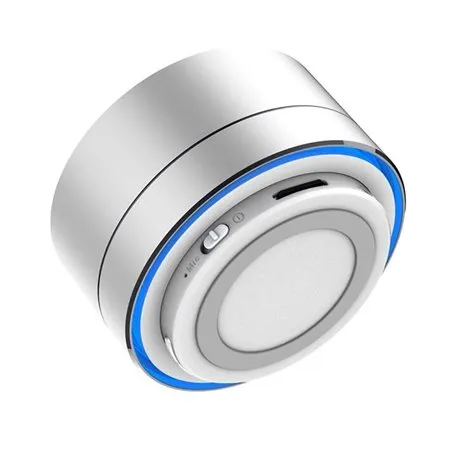 A10 Mini altoparlante Bluetooth in metallo spazzolato con luce LED riflettente Favorever - 2