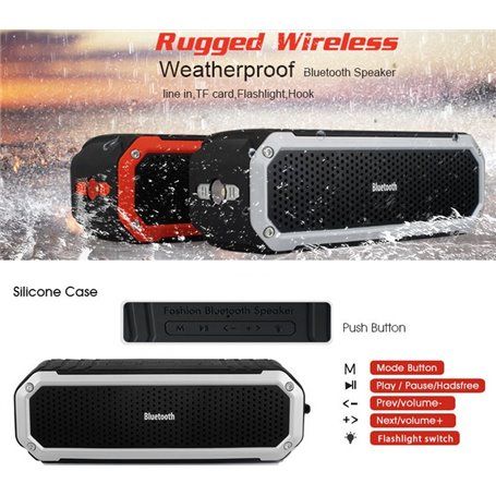 Mini Haut-Parleur Bluetooth Stéréo et Waterproof pour Sport et Outdoor Favorever - 1