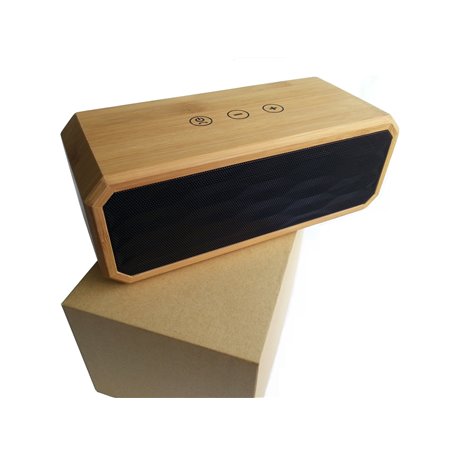BT616 Alto-falante estéreo Bluetooth de bambu com mini design