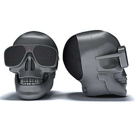 Mini Haut-Parleur Bluetooth Design Crâne avec Lunettes de Soleil Favorever - 1