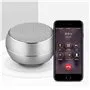 Mini Bluetooth-luidspreker van geborsteld metaal met reflecterend LED-licht BT632 Favorever - 1