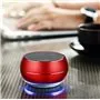 Mini altavoz Bluetooth de diseño de metal cepillado con luz LED reflectante BT632 Favorever - 5