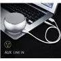Mini Bluetooth-luidspreker van geborsteld metaal met reflecterend LED-licht BT632 Favorever - 7