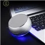 Mini Bluetooth-luidspreker van geborsteld metaal met reflecterend LED-licht BT632 Favorever - 4