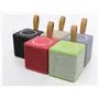 Altavoz Bluetooth Design Cube retro en lona retro Favorever - 1