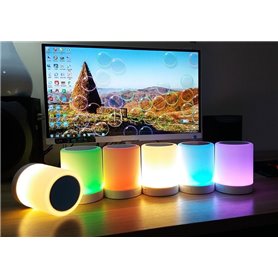 Mini Haut-Parleur Bluetooth et Lampe LED Favorever - 1