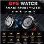 GX-BW345 Orologio da polso GPS impermeabile intelligente per sport ...