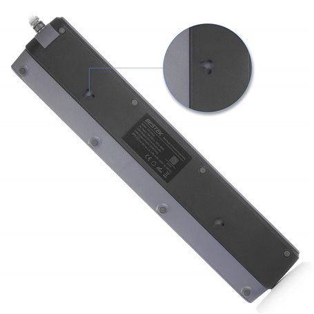 250 wolt chroniona mieszana listwa zasilająca i USB 5 woltów 4Plus4 Bestek - 7