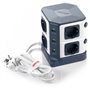 MRJ8401 Bloc Multiprise Protégé Mixte 250 Volts et USB 5 Volts 8Plus6