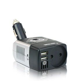 Bloco Inversor Multi Soquete Protegido Misto de 250 Volts e 5 Volts USB no Isqueiro 150 Watts Bestek - 1