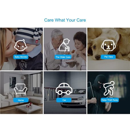 Kamera panoramiczna Full HD Smart Security WiFi HD-IP 1920x1080p JH06P Jimilab - 7