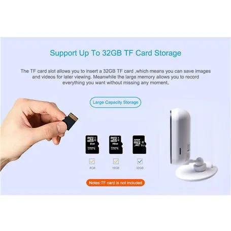 Telecamera Full HD WiFi HDIP con visione panoramica Smart Security 1920x1080p JH06P Jimilab - 10