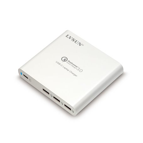Station de Recharge Ultra-Rapide 87 Watts 3 Ports USB-A et 1 Port USB-C PD 3.0 et QC 3.0 Lvsun - 4