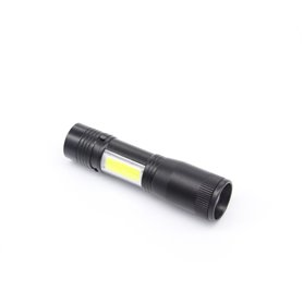 FL-3034 CREE XPE & COB LED Rechargeable Torch Flashlight Lamp