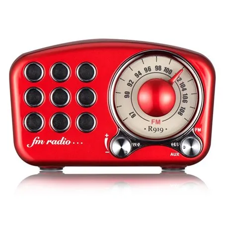 Altoparlante Bluetooth Mini design retrò e radio FM R919-B Fuyin - 1