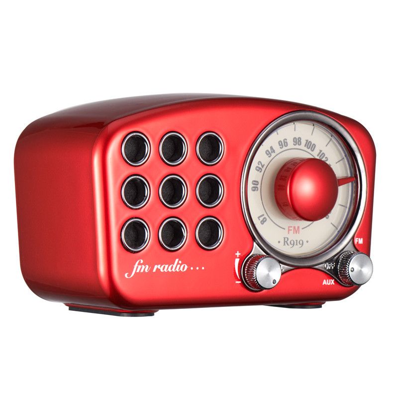 Mini Enceinte Bluetooth Rétro Fuyin R919-A/C – Radio FM, Design Vintage, Neuve