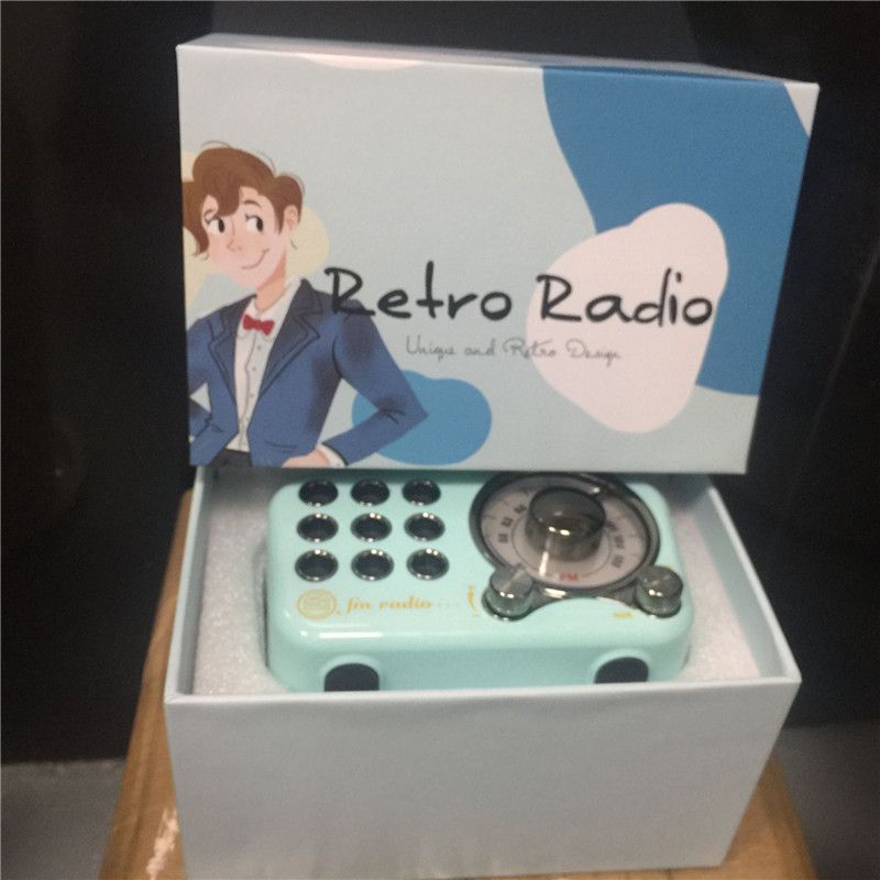 Enceinte nomade,Mini haut-parleur Bluetooth rétro classique,décoration