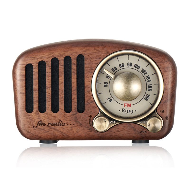 Mini Enceinte Bluetooth Rétro Fuyin R919-A/C – Radio FM, Design Vintage, Neuve