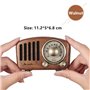 Mini Haut-Parleur Bluetooth Design Rétro et Radio-FM Fuyin - 5