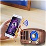 Retro Design Bluetooth Speaker with FM-Radio Fuyin - 8