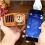 Alto-falante Bluetooth com design retro e rádio FM R919-A/C Fuyin - 14