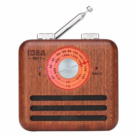 Altoparlante Bluetooth Mini design retrò e radio FM R917-A Fuyin - 11