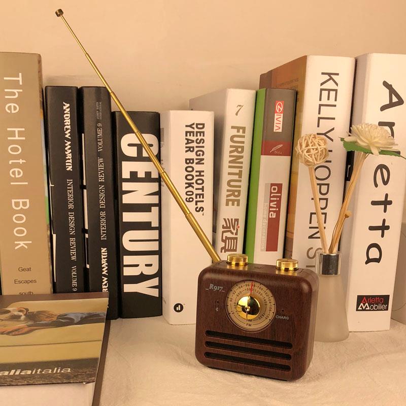 Mini Enceinte Bluetooth Rétro Fuyin R917-A - Design Vintage Et Radio FM
