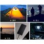HF-037 Lanterna de acampamento solar com iluminação LED e bateria e...