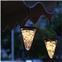 Lanterna solar suspensa LED com design cônico Jufeng - 5